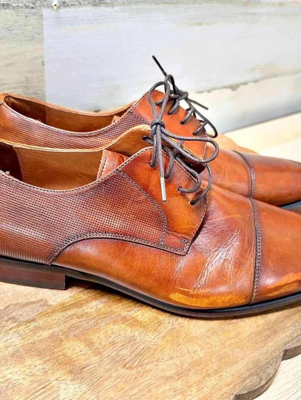 Florsheim Midtown Cap Toe Oxford Men's Brown Leather US 9.5